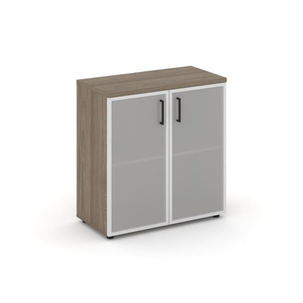 Шкаф низкий широкий SN.STS.E-303 (796х400х833) (Вяз Благородный/Сатин)