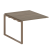 Проходной наборный элемент переговорного стола Metal System Style БО.ППРГ-1 1000x1235x750 (Дуб Наварра/Серый металл)