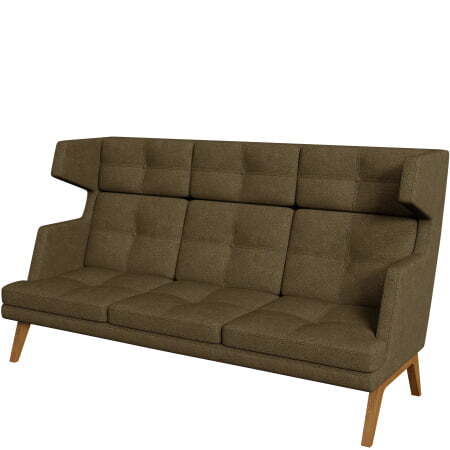 Диван офисный 3-х местный высокий Беверли (Диван 3-местный высокий dream_6)