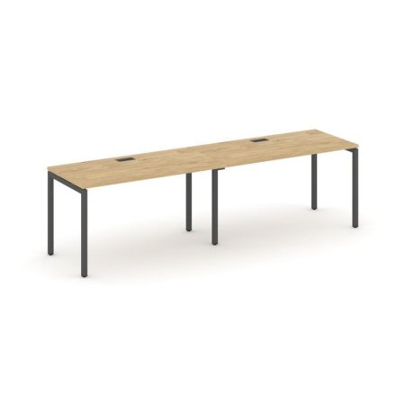 Рабочая станция 1 сторонняя SN-4P.ORS-012 (2360х700х750) (Тиквуд Светлый/Металл Антрацит)