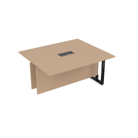 16СКС.162 Стол-квадрат бенч, средний модуль  (1200x1600x750) (Mokko | Черный Глянец)