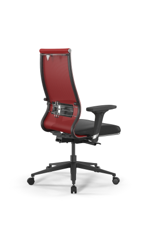 Кресло для руководителя Метта SynchroSit 10 B2-163D - T+Extra /Km00/Wm12/D02P(M24.B11.G19.W02) (Красный | Черный)