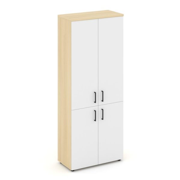 Шкаф высокий широкий SN.STS-104 (796х400х1982) (Акация Лорка/Белый)