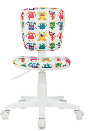 Кресло детское CH-W204NX белый монстры крестов. пластик пластик белый (Белый)