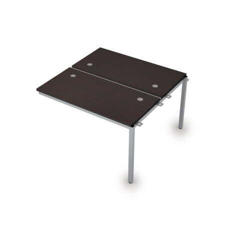 6МБС.268 Сдвоенные бенч-системы, средний модуль (1200x1235x750) (Венге/Алюминий матовый)