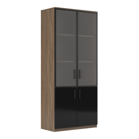 Шкаф для бумаг Asti AST339510 900x450x2056 (Дуб/черный)