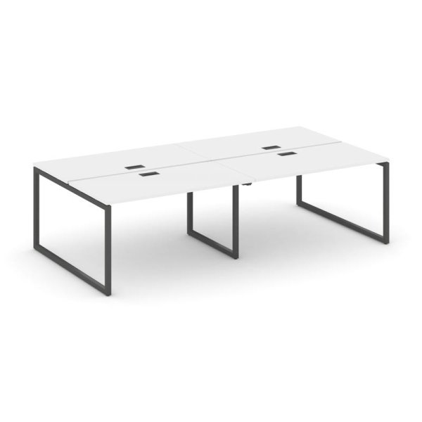 Рабочая станция 2-х сторонняя SN-4O.DRS-051 (1960х1632х750) (Белый/Металл Антрацит)