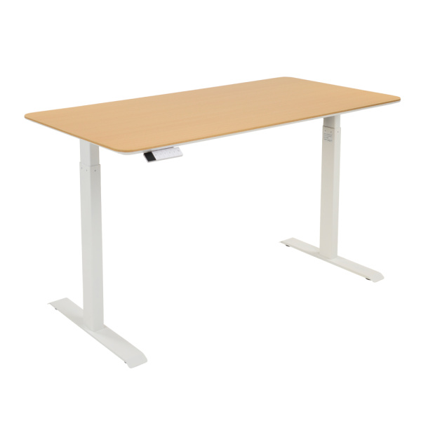 Стол c электроприводом LA-T33-2AR2 (1200x700x700-1200) (Бук | Белый)