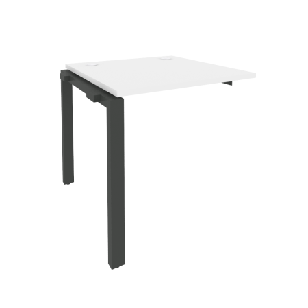 Наборный элемент рабочей станции на П-образном м/к Onix O.MP-1.NRS-0.8 780x800x750 (Белый Бриллиант/Черный металл)