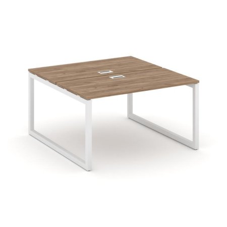 Рабочая станция 2-х сторонняя SN-5O.DRS-013 (1380х1432х750) (Дуб Табак/Металл Белый)