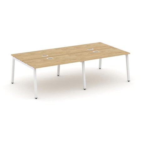 Рабочая станция 2-х сторонняя SN-5A.DRS-051 (1960х1632х750) (Тиквуд Светлый/Металл Белый)