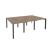 Рабочая станция на П-образном м/к Onix O.MP-D.RS-6.0.8 2340x1635x750 (Тиквуд Темный/Белый Металл)
