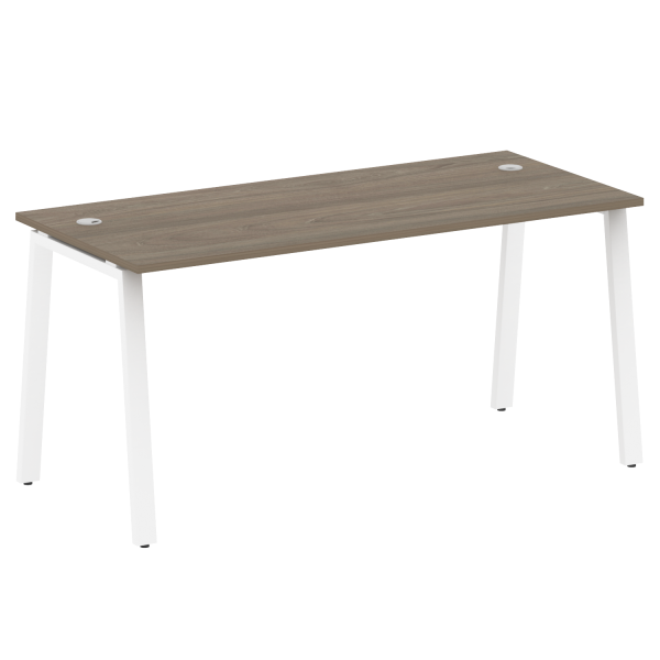 Стол письменный Metal System Style БА.СП-4 1600x720x750 (Вяз/Белый металл)