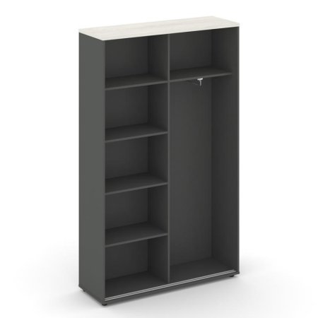 Шкаф-купе комбинированный SN.SHK.E-002 (1200х400х1982) (Антрацит/Дуб Наварра)