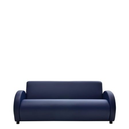 Диван офисный Клауд (V-600) 3-х местный с подлокотниками (Синий)