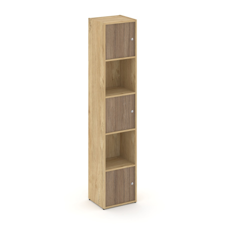 Стеллаж Locker Plus LK.K-007 408x350x1983 (Тиквуд Светлый | Дуб Аризона)