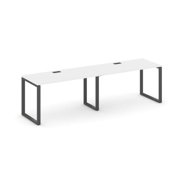 Рабочая станция 1 сторонняя SN-6O.ORS-021 (1960х800х750) (Белый/Металл Антрацит)