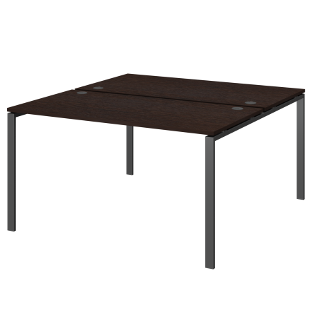 Бенч двойной на 2 рабочих места Арго-М АМБ-004.60 1600x1236x760 (Дуб венге/Антрацит)