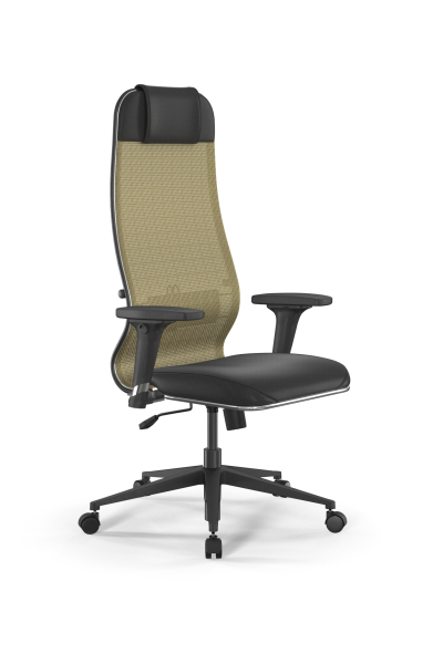 Кресло для руководителя Метта Sit 10 B1-115D - T+Extra /Um00/Wm12/D02P(M09.B11.G19.W02) (Золотой | Черный)