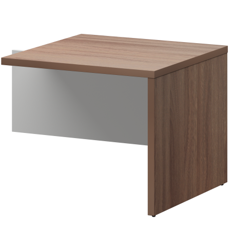 Бриф-приставка Кортез KZB-09 900x900x750 (Темный шимо/Белый)