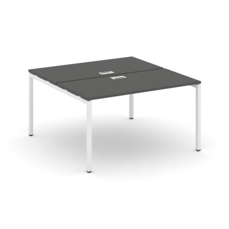 Рабочая станция 2-х сторонняя SN-4P.DRS-011 (980х1432х750) (Антрацит/Металл Белый)