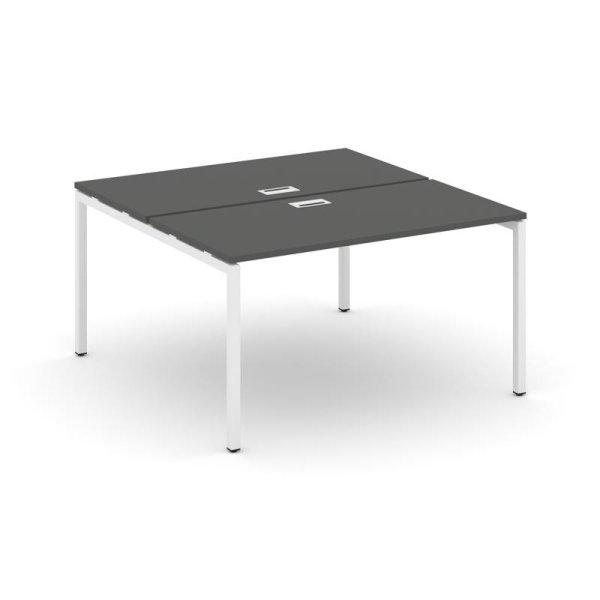 Рабочая станция 2-х сторонняя SN-4P.DRS-021 (980х1632х750) (Антрацит/Металл Белый)