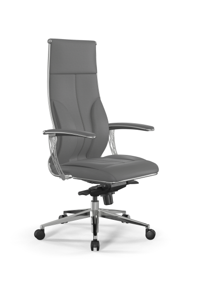 Кресло для руководителя Метта Samurai L1-11U - Infinity /Kc06/Wm06/U0mL-4c3(M06.B32.G11.W03) (Серый)