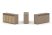 Тумба двойная + топ ES.NB.2T-3 (1500х410х750) (Латте/Тиквуд Светлый)