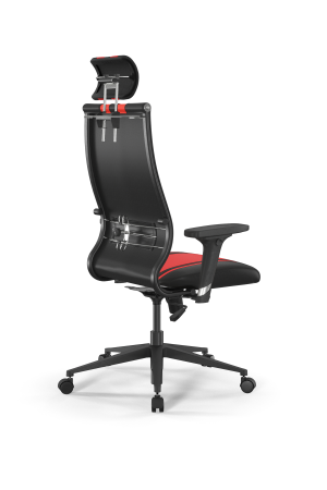 Кресло для руководителя Метта Sit 10 B2-187D - Extra /Kb40/Wh40/D02P/H3mL-G-2D(M09.B11.G19.W02) (Красный | Черный)