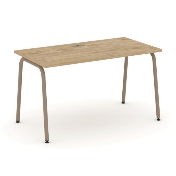 Стол рабочий ES.SP-3-LK (1380х730х750) (Тиквуд Светлый/Металл Латте)