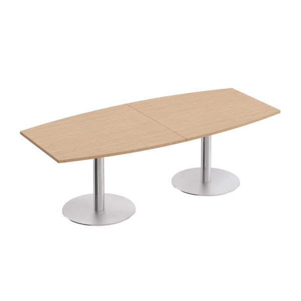 Стол для переговоров на опорах-колоннах Reventon МЕ 142 2400x1100x739 (Зебрано песочный)