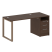 Рабочая станция Metal System Style БО.РС-СТП1.2 1612x750x750 (Дуб Наварра/Серый металл)