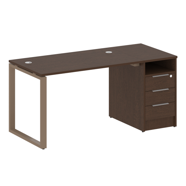 Рабочая станция Metal System Style БО.РС-СТП1.2 1612x750x750 (Венге Цаво/Мокко металл)