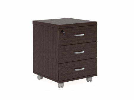 Тумба подкатная 3 ящика Flash FLS207 452x474x595 (Дуб темный)