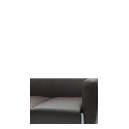 Диван офисный Бокс (М-37) 3-х местный (Черный)