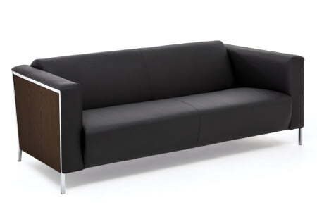 VISPO Диван 3-местный (ОРЕХ/ЧЕРНЫЙ)