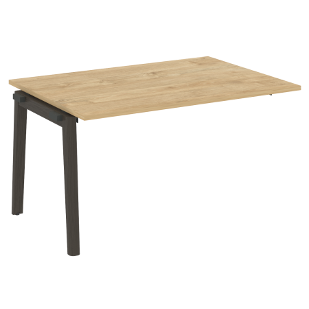 Проходной наборный элемент переговорного стола на деревянных опорах Onix Wood OW.NPRG-3 1380x980x750 (Тиквуд Светлый/Дуб Темный)