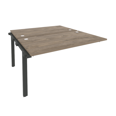 Наборный элемент рабочей станции на м/к Onix O.M-2.NRS-3.8 1380x1635x750 (Тиквуд Темный/Черный металл)