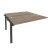Наборный элемент рабочей станции на м/к Onix O.M-2.NRS-3.8 1380x1635x750 (Тиквуд Темный/Белый Металл)