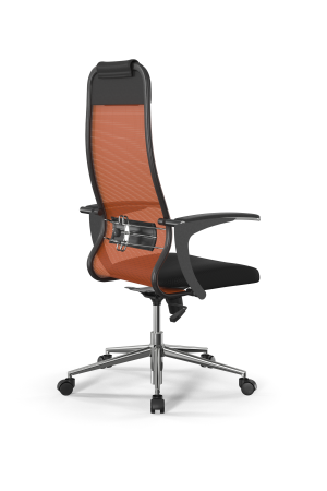 Кресло для руководителя Метта Sit 10 B1-111U - X2+UMF(X1) /Ub00/Wh00/U0mL-b(M09.B23.G18.W01) (Черный | Оранжевый)