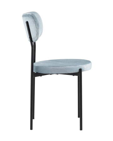 Стул Барбара велюр серо-голубой (Стул Барбара серо-голубой)