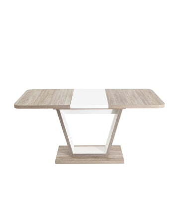 Стол Vector 120-160*80 дуб анкона/белый (Стол обеденный Vector светлое дерево)