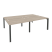 Рабочая станция на П-образном м/к Onix O.MP-D.RS-4.2.8 2360x1635x750 (Тиквуд Темный/Белый Металл)
