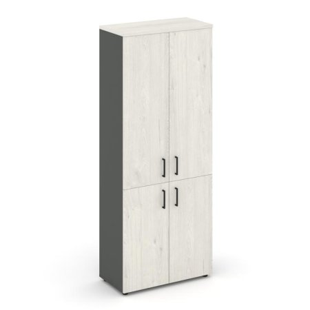 Шкаф высокий широкий SN.STS-104 (796х400х1982) (Антрацит/Дуб Наварра)