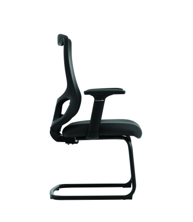 AL 850 V Кресло посетителя, ткань | сетка (Черный)