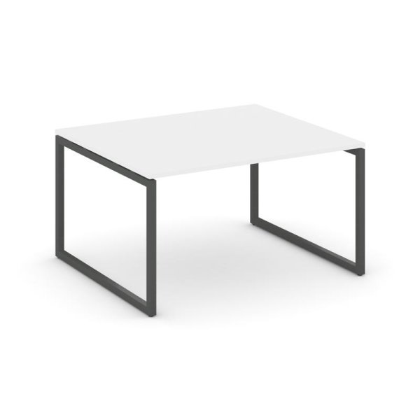 Стол переговорный SN-4O.SPRG-032.3 (1180х1180х750) (Белый/Металл Антрацит)