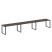 Рабочая станция Metal System Style БО.СМ-3.4 4800x720x750 (Дуб Наварра/Серый металл)