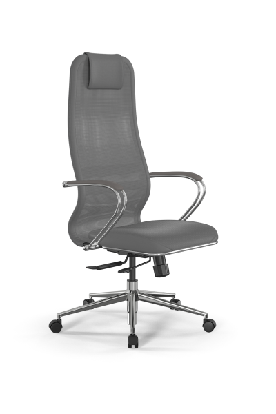 Кресло для руководителя Метта SynchroSit 8 B1-5K - X2+Extra /Uh42/Wm12/K3cL(M18.B23.G18.W02) (Серый)