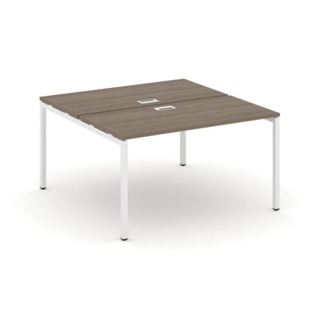 Рабочая станция 2-х сторонняя SN-4P.DRS-011 (980х1432х750) (Вяз Благородный/Металл Белый)