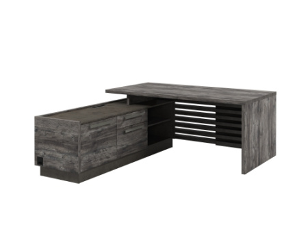 Стол с опорной тумбой, левый Vestar Z-218л.1000 1800x2030x750 (Сосна Пасадена/Бетон Чикаго)